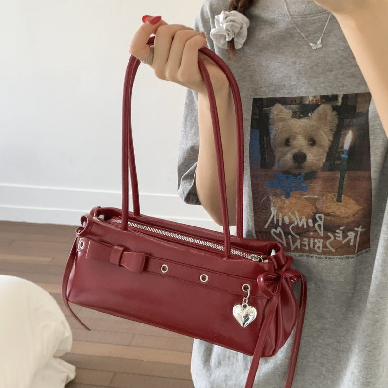 Kissyra Aura Bonbon Vintage Belt Buckle Leather Shoulder Bag