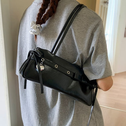 Kissyra Aura Bonbon Vintage Belt Buckle Leather Shoulder Bag