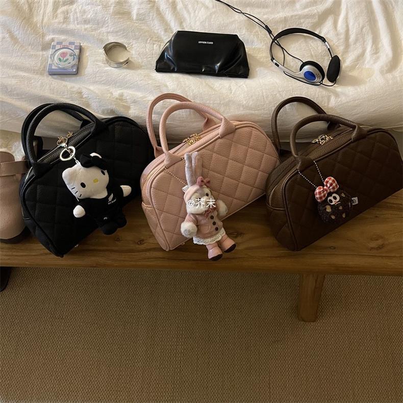 Kissyra Mila Quilted Bowling Bag - Vintage Crossbody