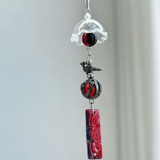 Hex Raven Tote Bag / Phone Strap For Y2K outfits, daily work, dark travel style