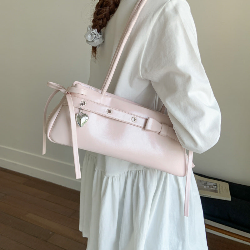 Kissyra Aura Bonbon Vintage Belt Buckle Leather Shoulder Bag