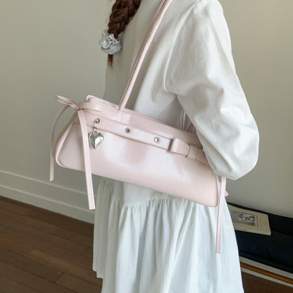 Kissyra Aura Bonbon Vintage Belt Buckle Leather Shoulder Bag