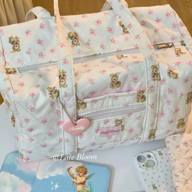 Large Capacity Travel Tote Bag for Girls - Commute &amp; School Shoulder Bag Perfect for short trips