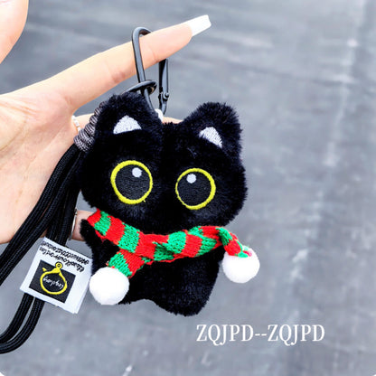 Cute Black Cat Bag Charm &amp; Keychain Accessory Add a touch of charm to your backpack or handbag