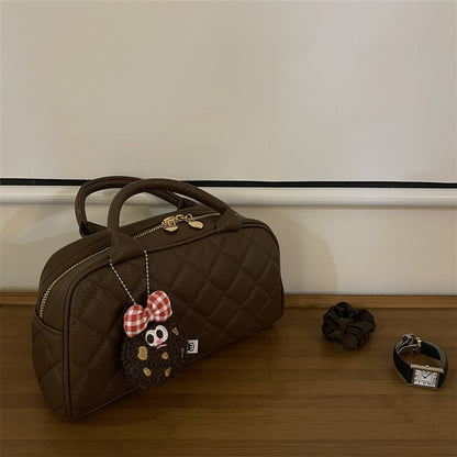 Kissyra Mila Quilted Bowling Bag - Vintage Crossbody