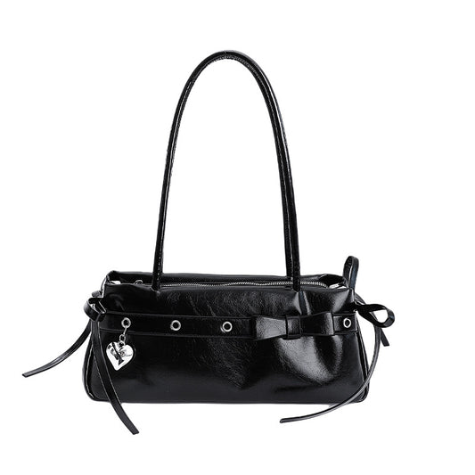 Kissyra Aura Bonbon Vintage Belt Buckle Leather Shoulder Bag