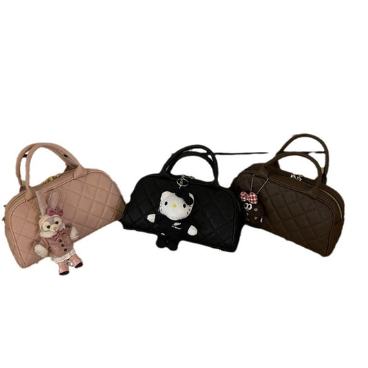 Kissyra Mila Quilted Bowling Bag - Vintage Crossbody