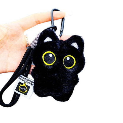 Cute Black Cat Bag Charm &amp; Keychain Accessory Add a touch of charm to your backpack or handbag
