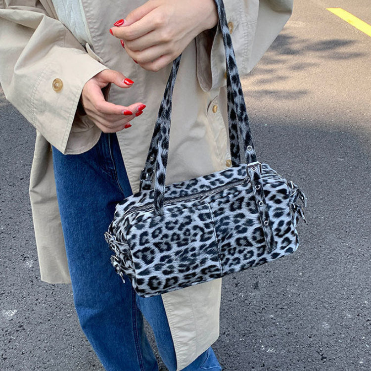 Kissyra Coco Leopard Print Large Capacity Crossbody Tote Bag