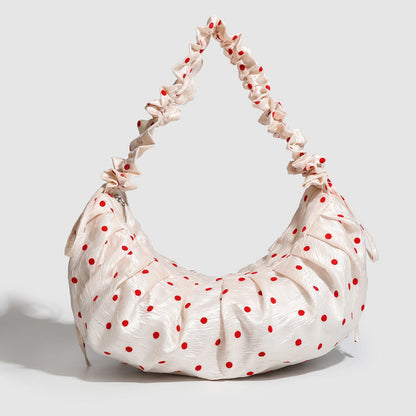 Dotty black&white polka crossbody bag – perfect for daily commuter