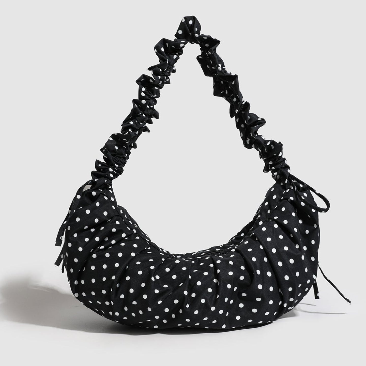Dotty black&white polka crossbody bag – perfect for daily commuter