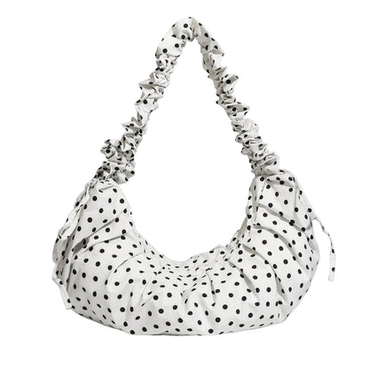 Dotty black&white polka crossbody bag – perfect for daily commuter