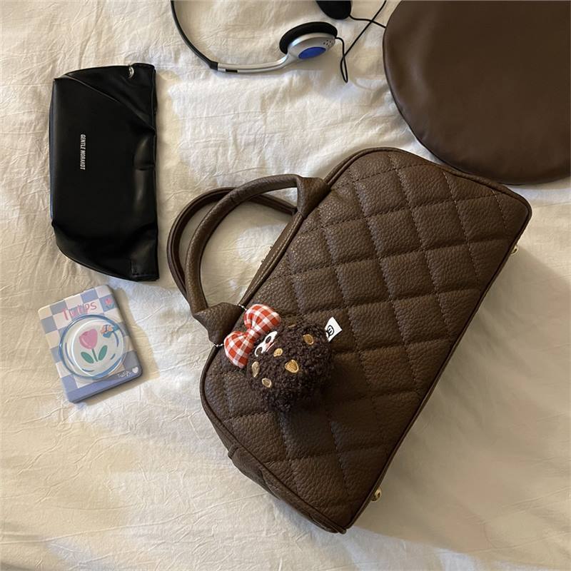 Kissyra Mila Quilted Bowling Bag - Vintage Crossbody