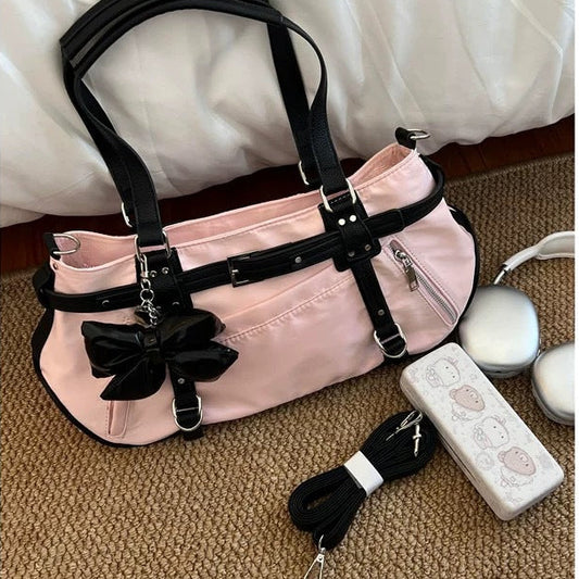 Puff Nylon Tote Bag Lightweight for Work Travel Gym