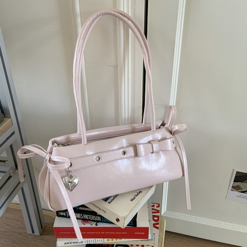 Kissyra Aura Bonbon Vintage Belt Buckle Leather Shoulder Bag