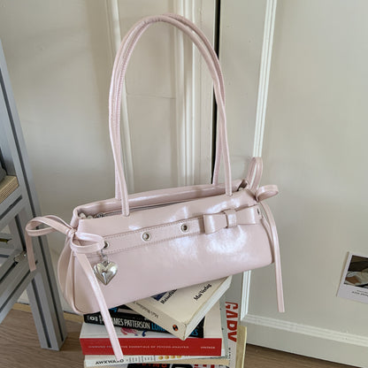 Kissyra Aura Bonbon Vintage Belt Buckle Leather Shoulder Bag