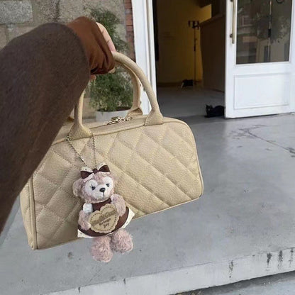 Kissyra Mila Quilted Bowling Bag - Vintage Crossbody